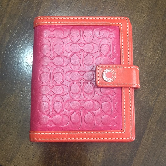 Coach Handbags - Pink and Orange Coach card holder